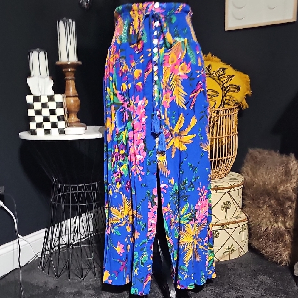 Floral Blue Women's Skirt